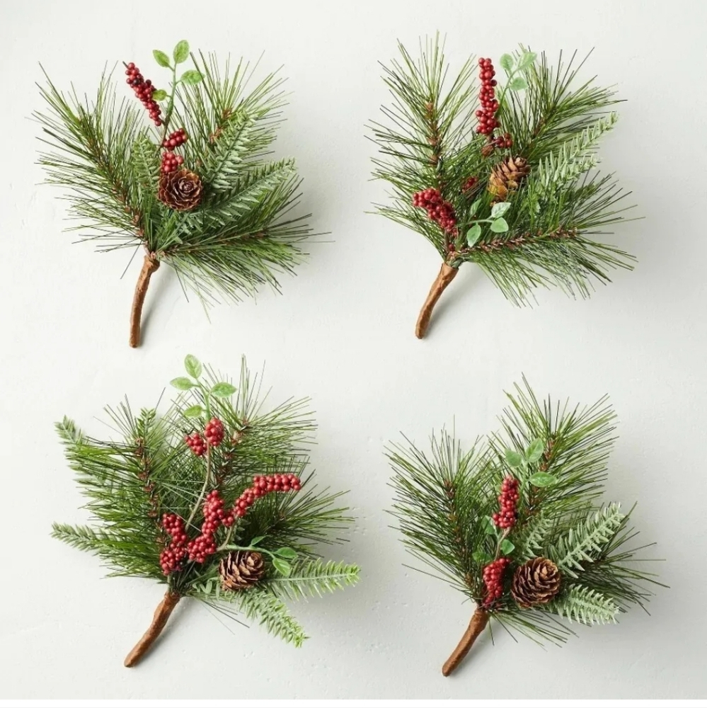 Hearth & Hand With Magnolia Mini Faux Pine With Winterberries